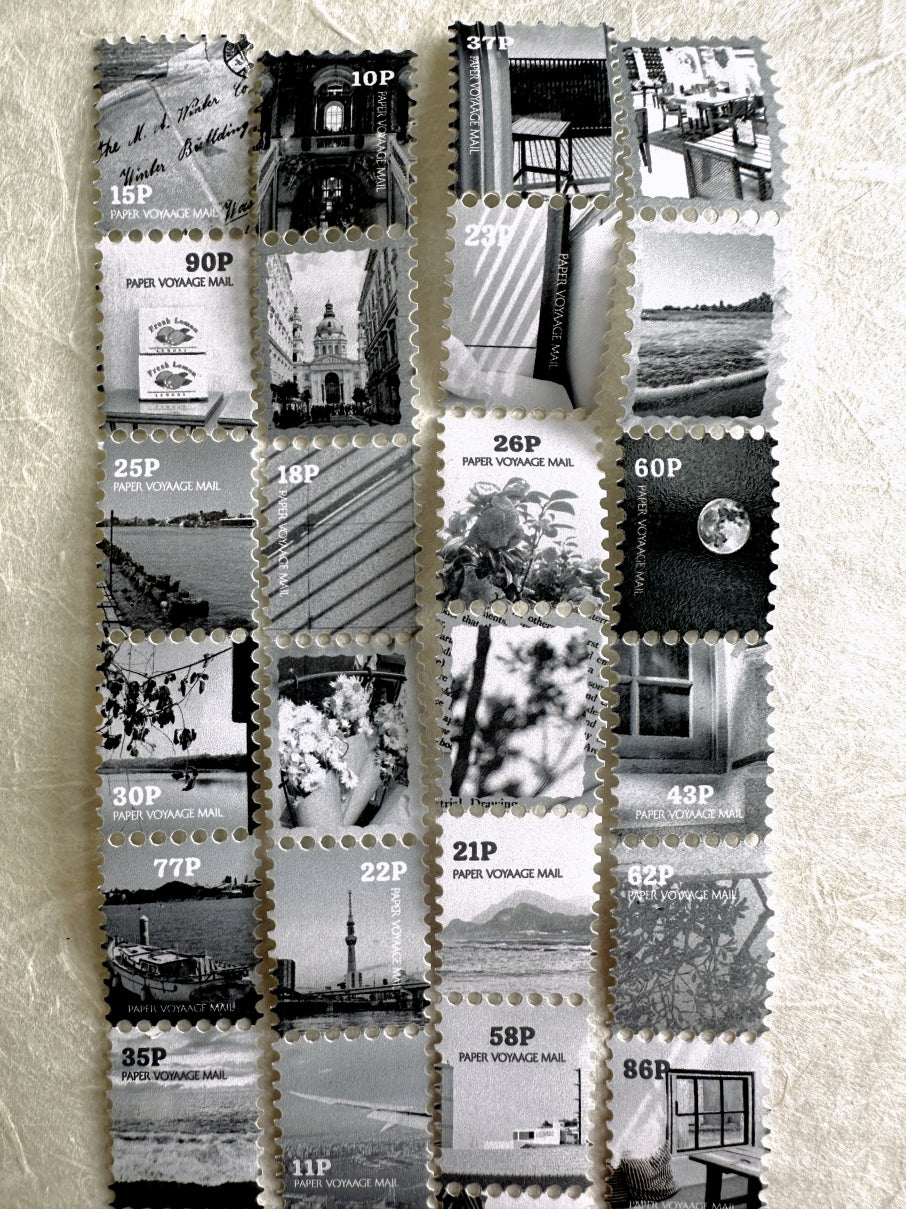 TOP Studio - Postage Moment perforated stamp-frame washi tape SAMPLES
