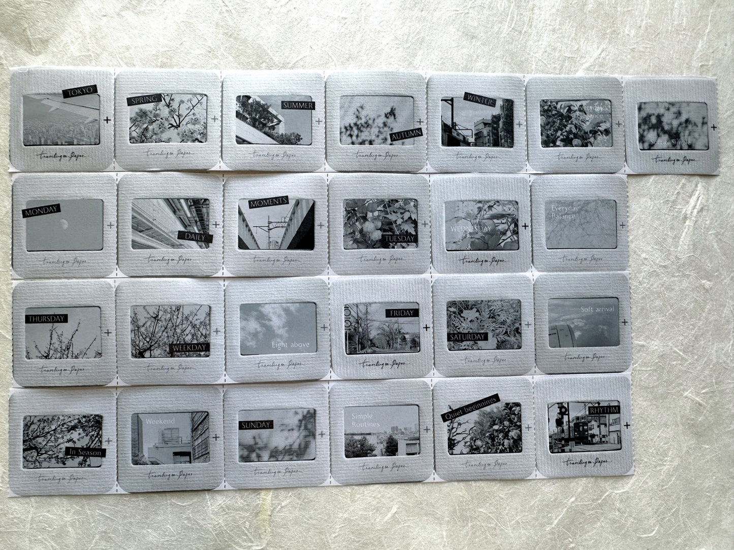 TOP Studio - Tokyo Rhythm perforated simile paper tape SAMPLES