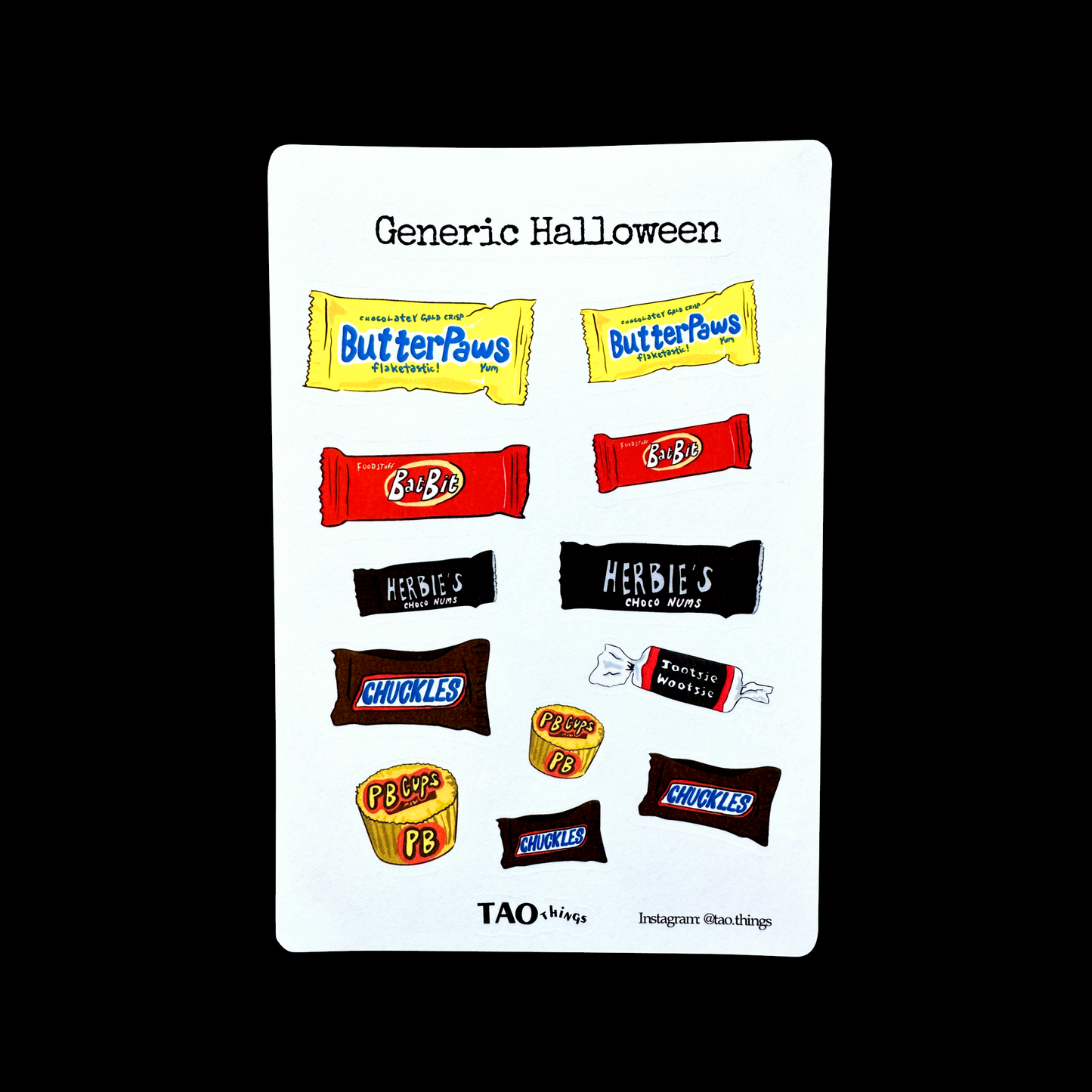Halloween Haul - sticker sheets by TAOthings Comics