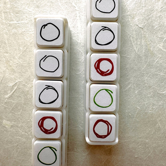 TAOthings Studio - Scribble Plan Collection - Encircle pre-inked push stamp set
