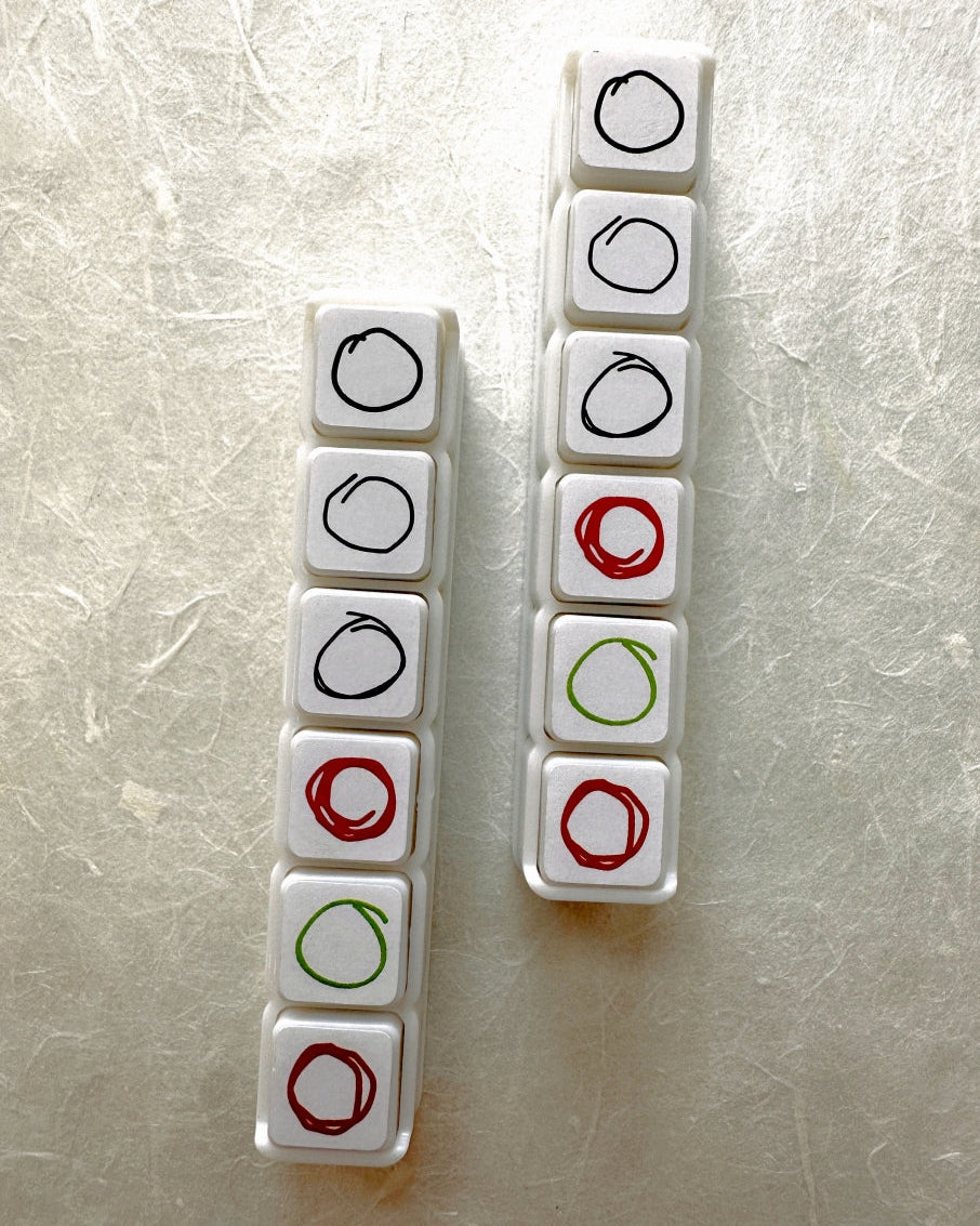 TAOthings Studio - Scribble Plan Collection - Encircle pre-inked push stamp set