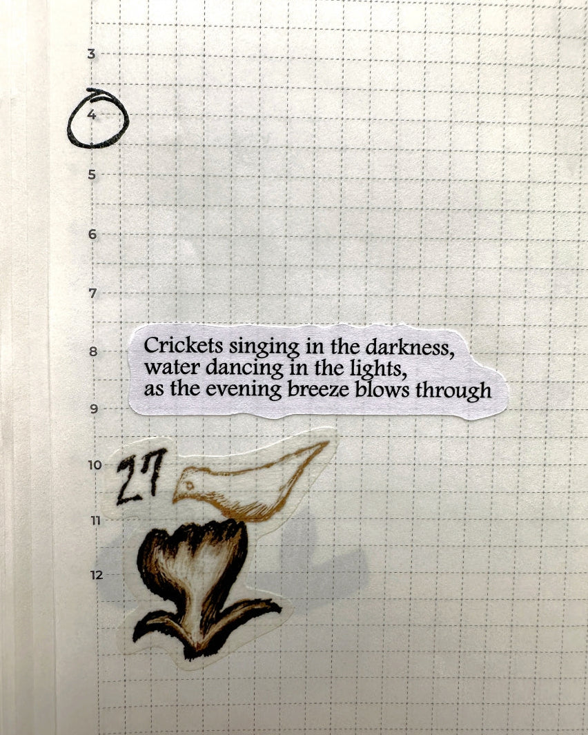 TAOthings Studio - Scribble Plan Collection - Encircle pre-inked push stamp set