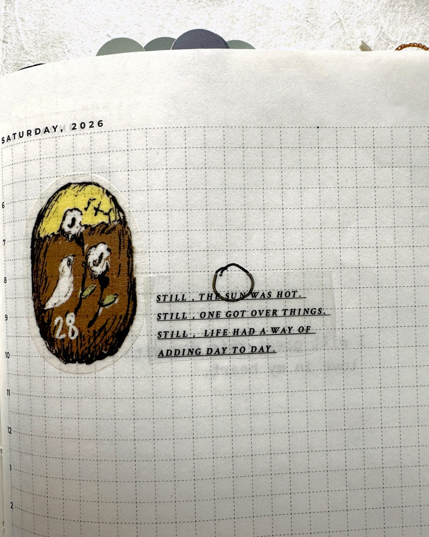 TAOthings Studio - Scribble Plan Collection - Encircle pre-inked push stamp set