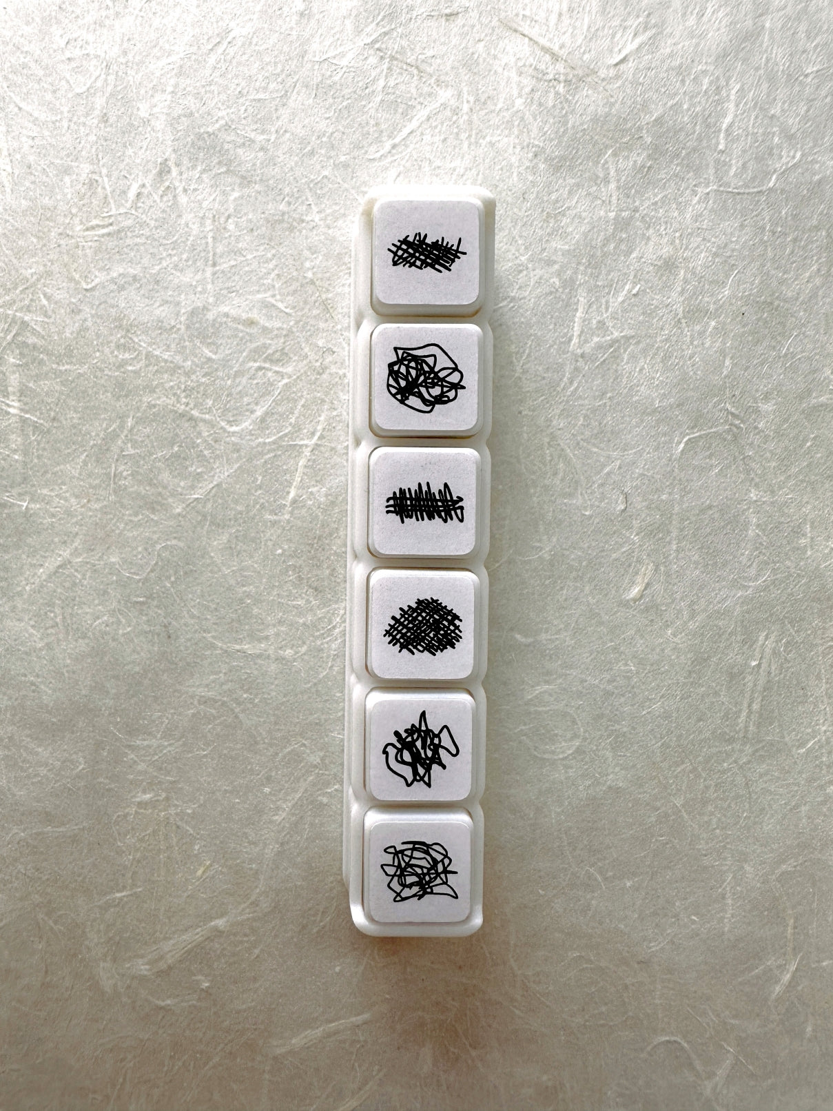 TAOthings Studio - Scribble Plan Collection - Void pre-inked push stamp set