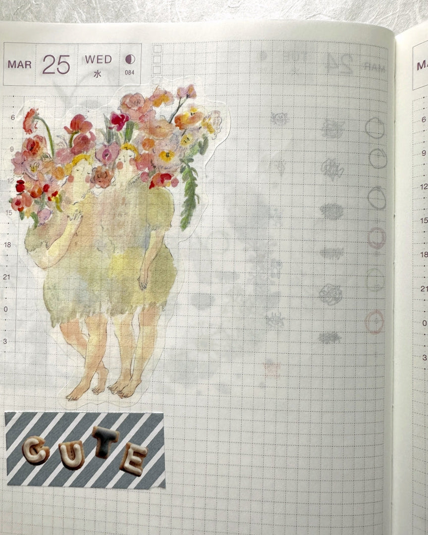 TAOthings Studio - Scribble Plan Collection - Void pre-inked push stamp set