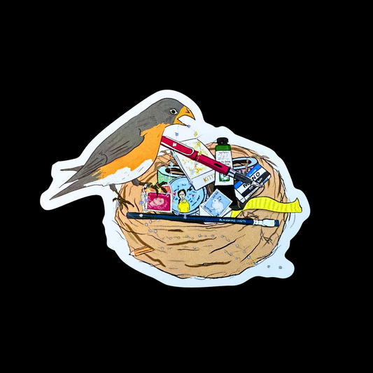 Stationery Collector - large die-cut vinyl stickers by TAOthings Comics