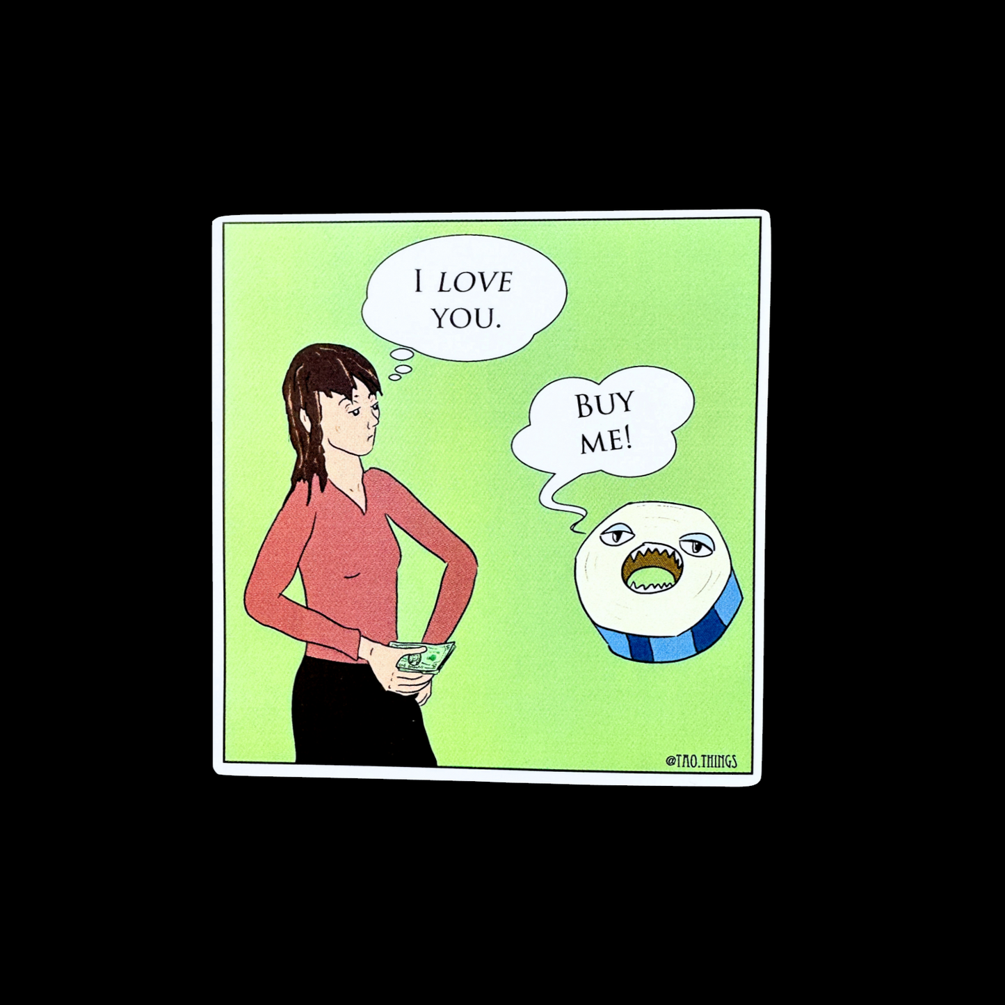 Stationery Collector - large die-cut vinyl stickers by TAOthings Comics
