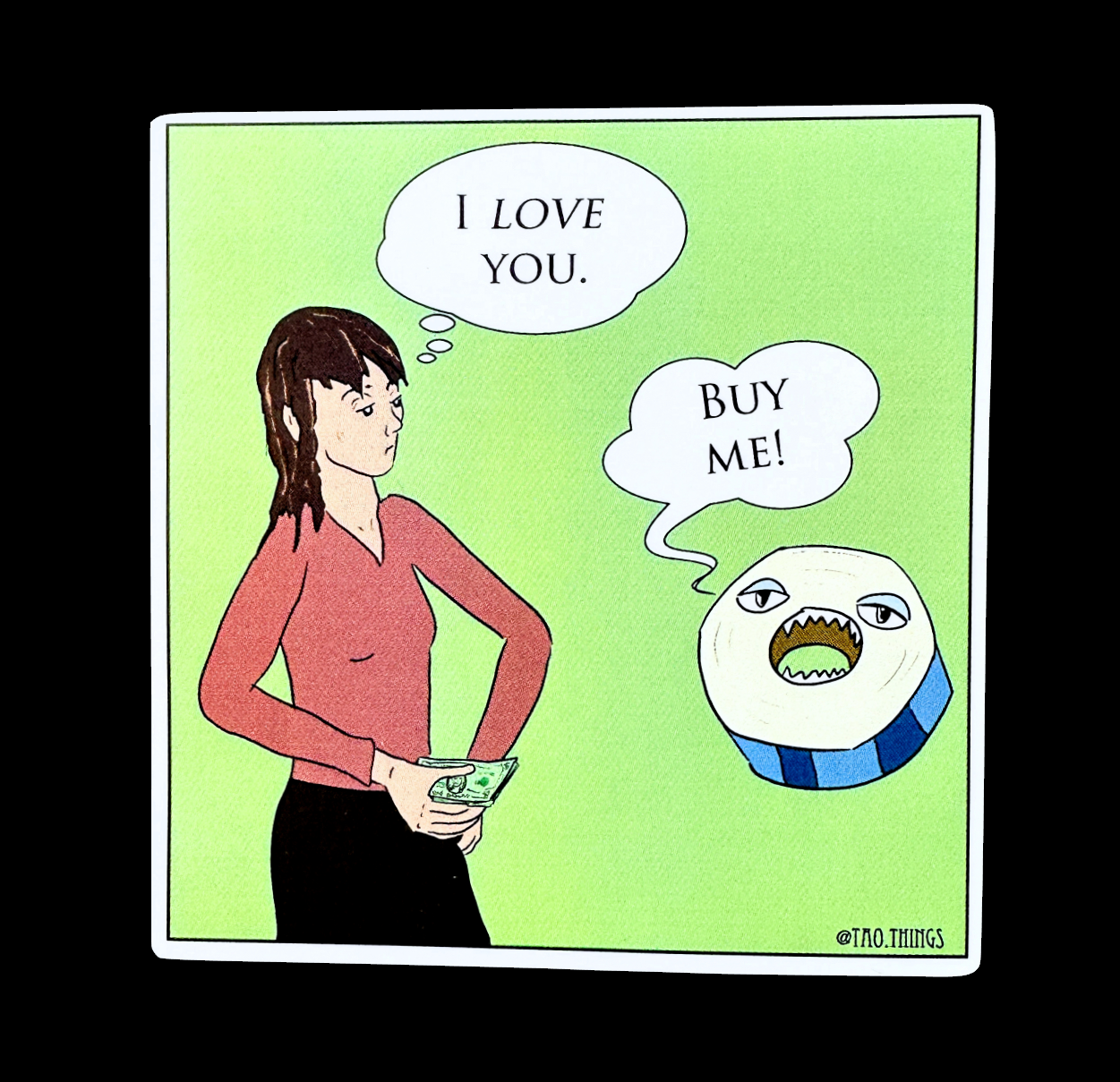 Stationery Collector - large die-cut vinyl stickers by TAOthings Comics