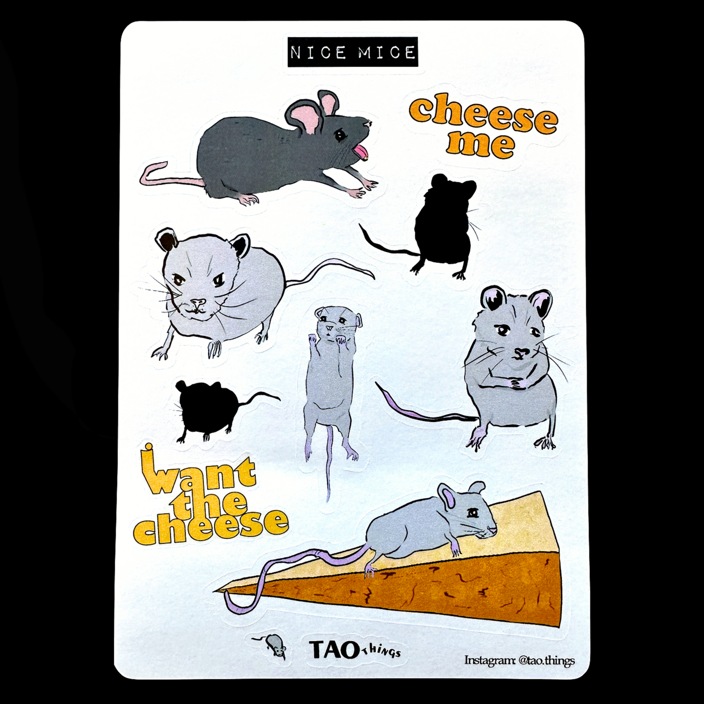 Nice Mice - sticker sheet by TAOthings Comics