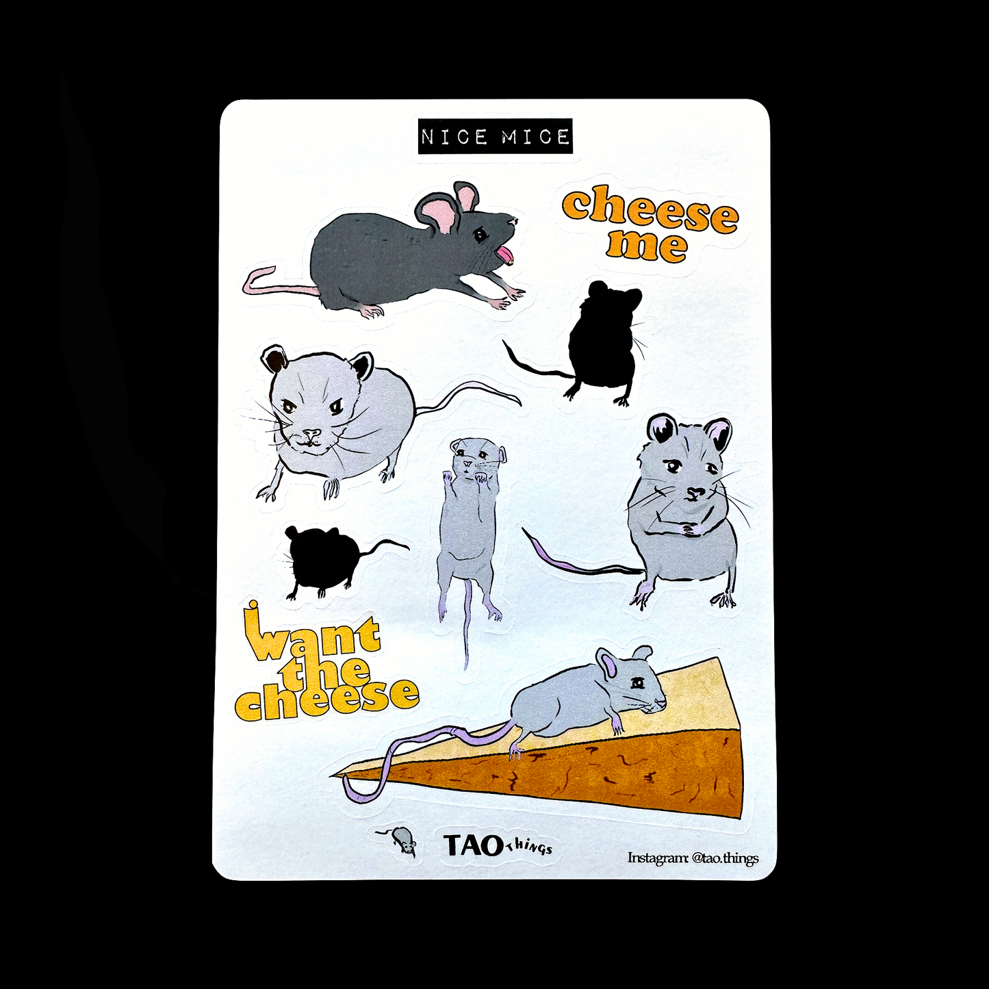 Nice Mice - sticker sheet by TAOthings Comics