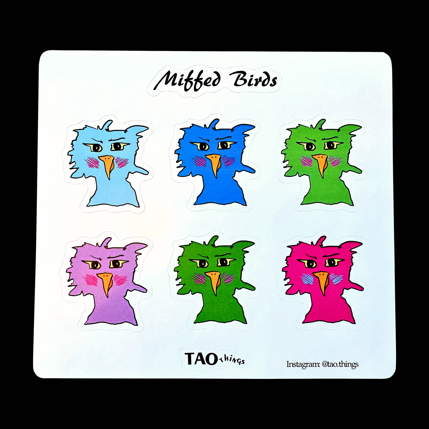 Miffed Birds - stickers by TAOthings Comics