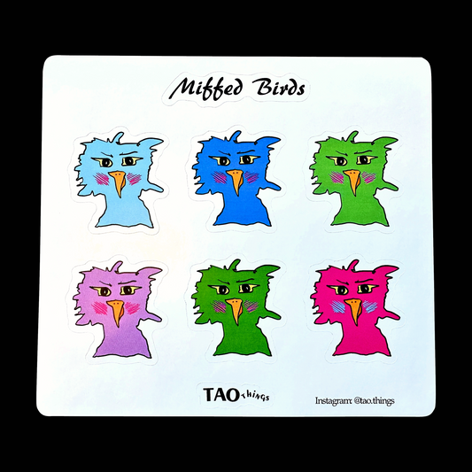 Miffed Birds - stickers by TAOthings Comics