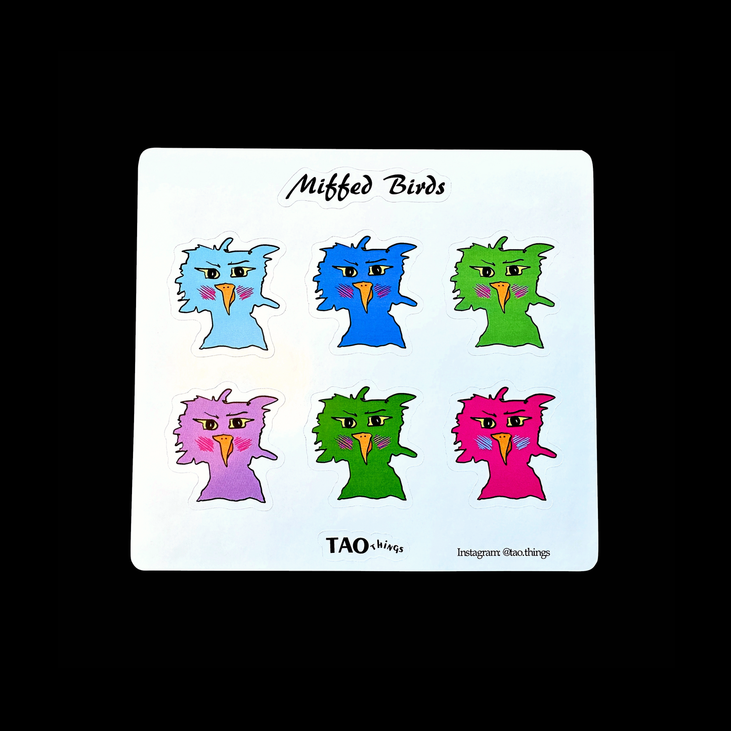 Miffed Birds - stickers by TAOthings Comics