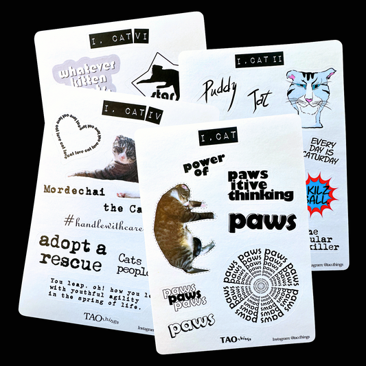 I, Cat - sticker series by TAOthings Studio