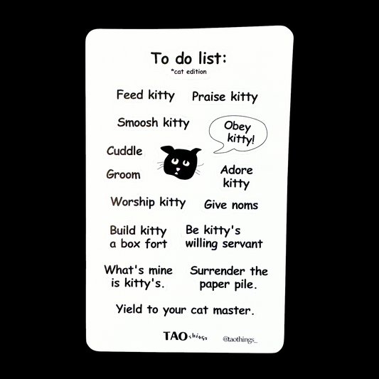 Cat To Do List - sticker sheet by TAOthings Studio