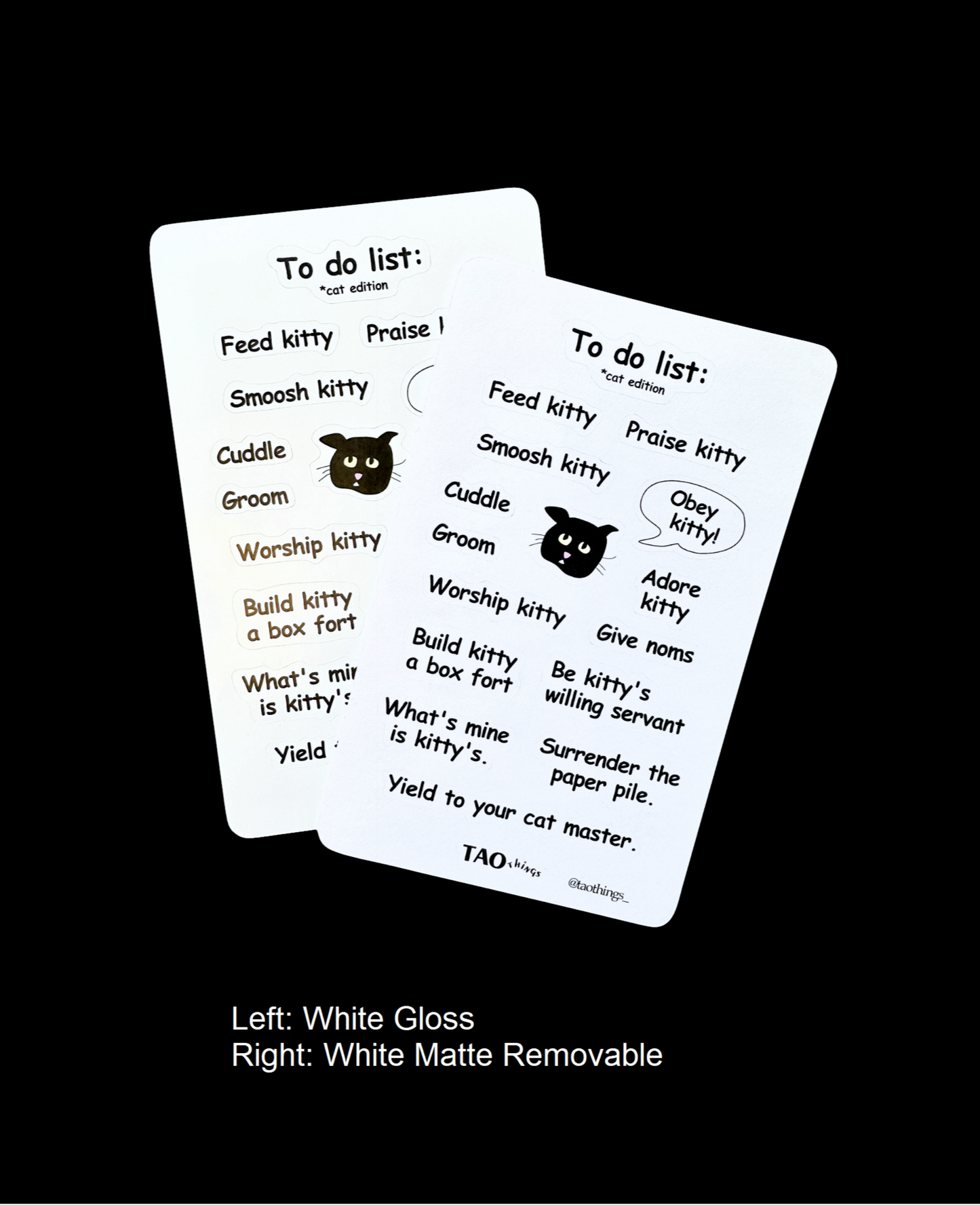 Cat To Do List - sticker sheet by TAOthings Studio