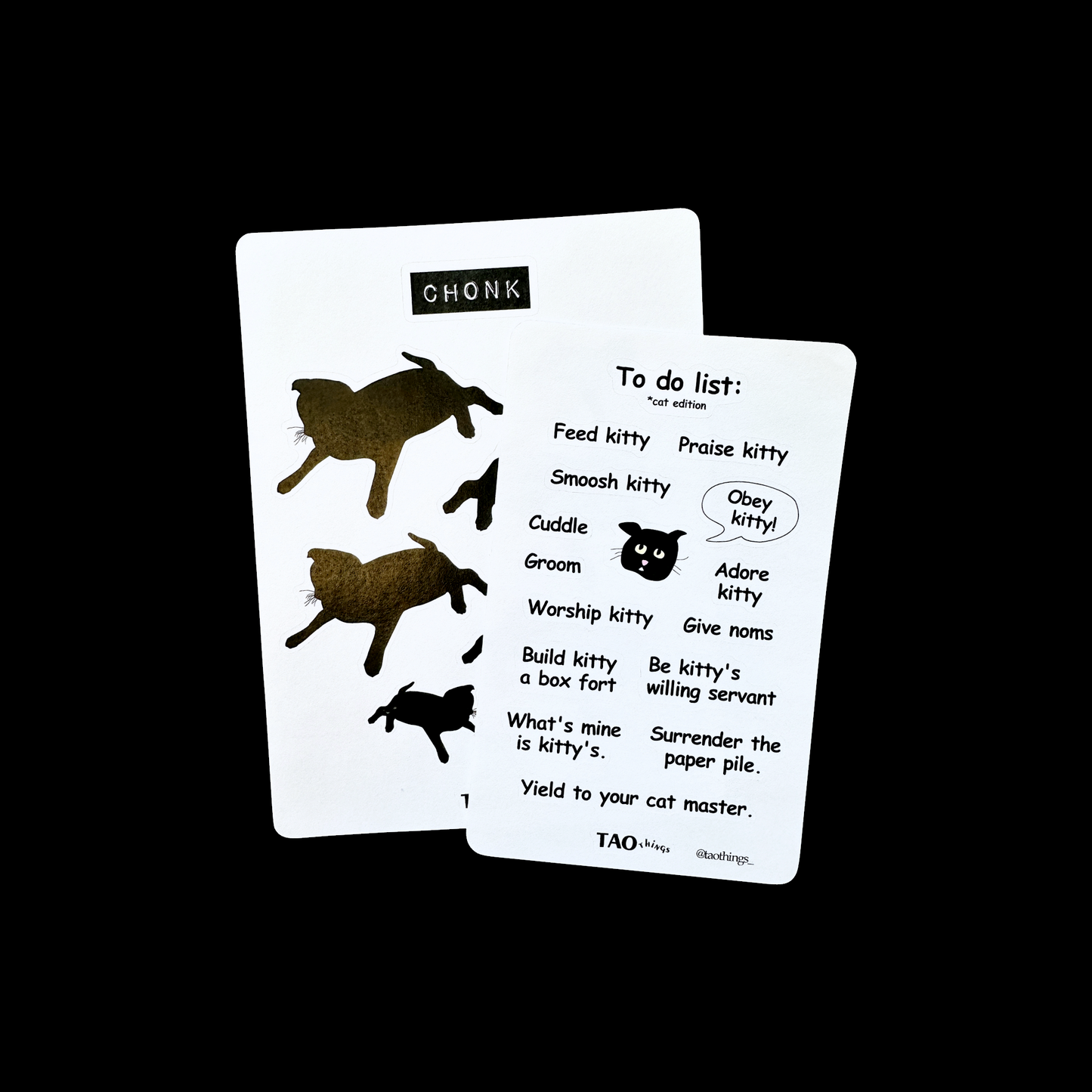 Cat To Do List - sticker sheet by TAOthings Studio