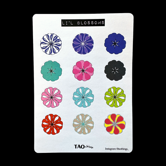 Mandala Blooms / Lil' Blossoms - sticker sheets by TAOthings Studio