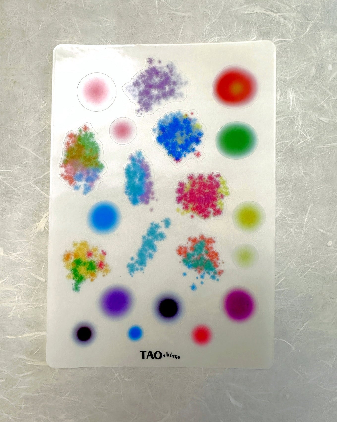 Spray Color - clear sticker sheet by TAOthings Studio