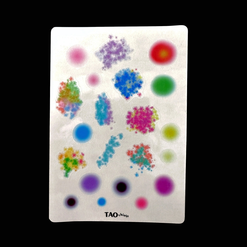 Spray Color - clear sticker sheet by TAOthings Studio