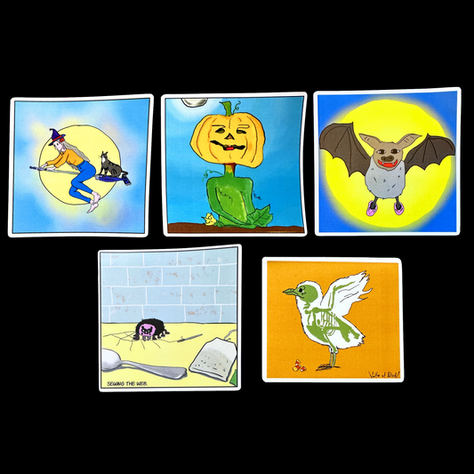 Halloween humor - die-cut stickers by TAOthings Comics