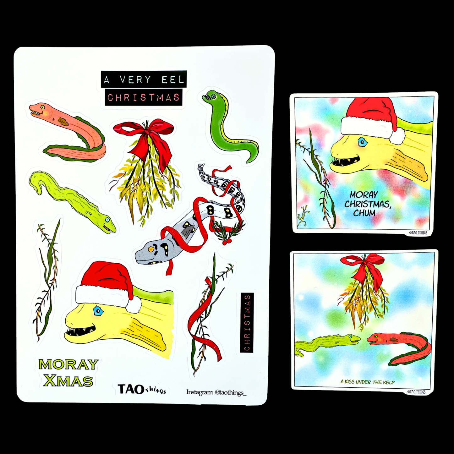 Moray Christmas - stickers by TAOthings Comics