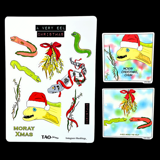 Moray Christmas - stickers by TAOthings Comics