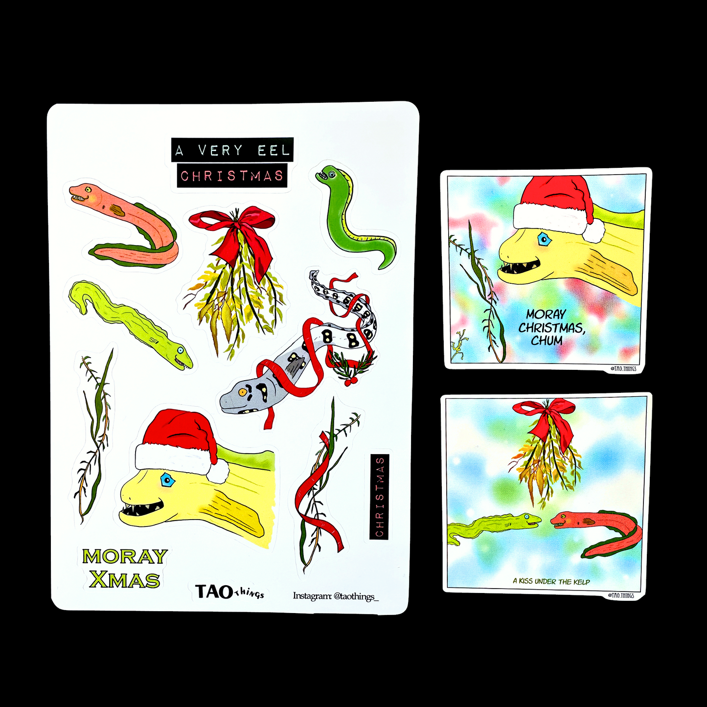 Moray Christmas - stickers by TAOthings Comics