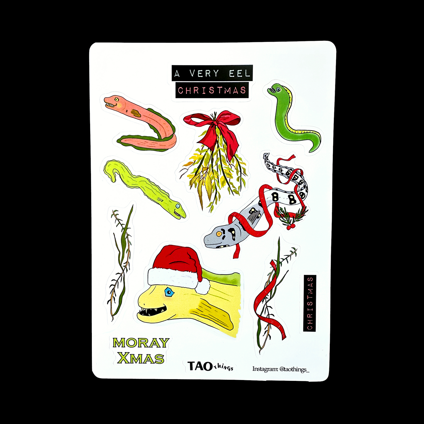 Moray Christmas - stickers by TAOthings Comics