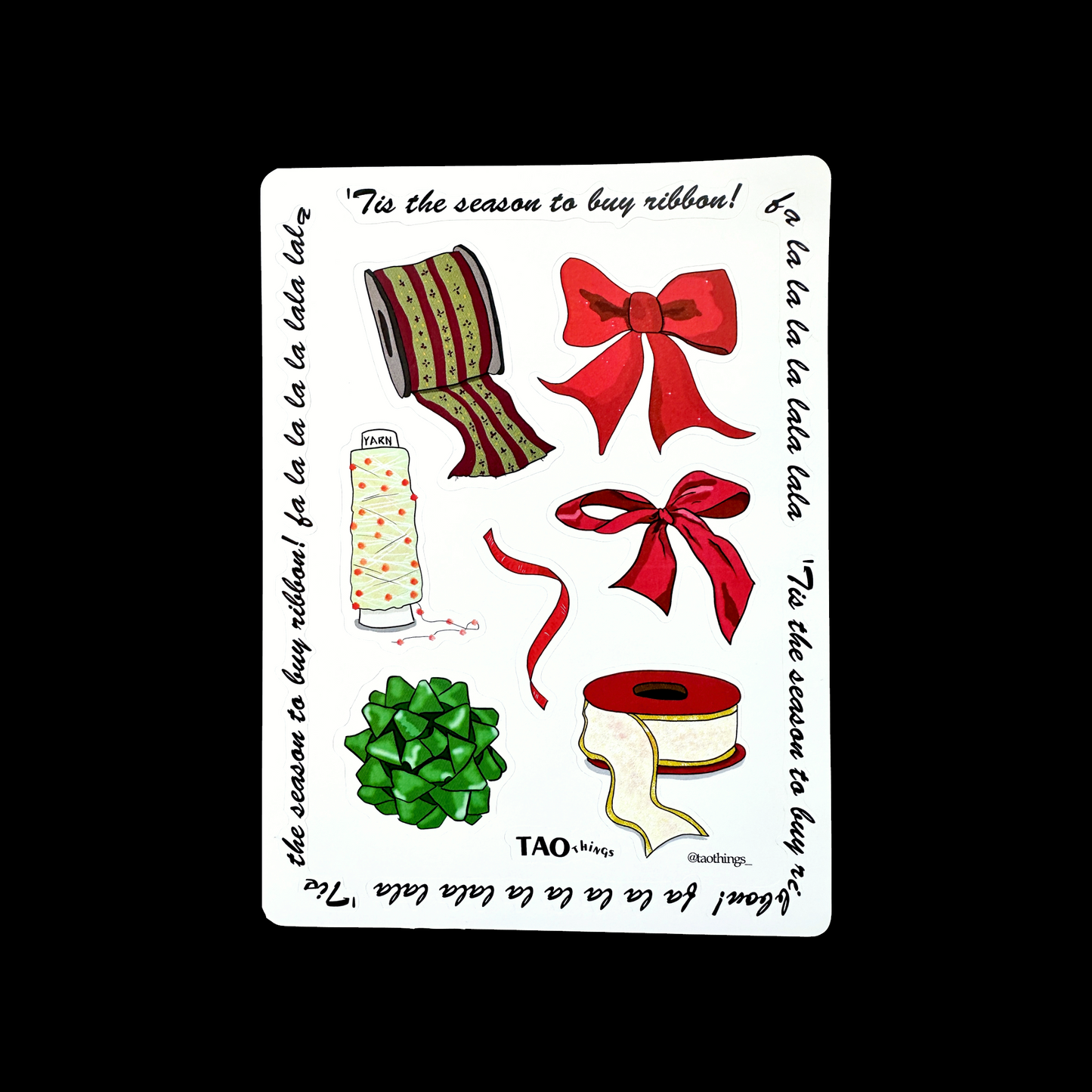 Tis the Season (Ribbons & Bows) - sticker sheets by TAOthings Studio