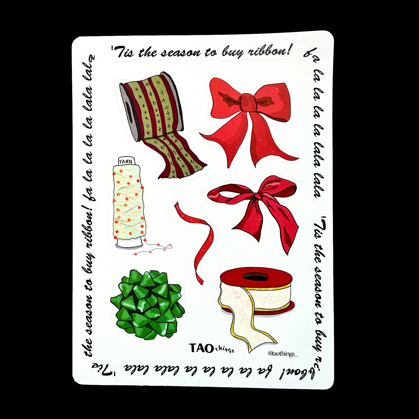 Tis the Season (Ribbons & Bows) - sticker sheets by TAOthings Studio