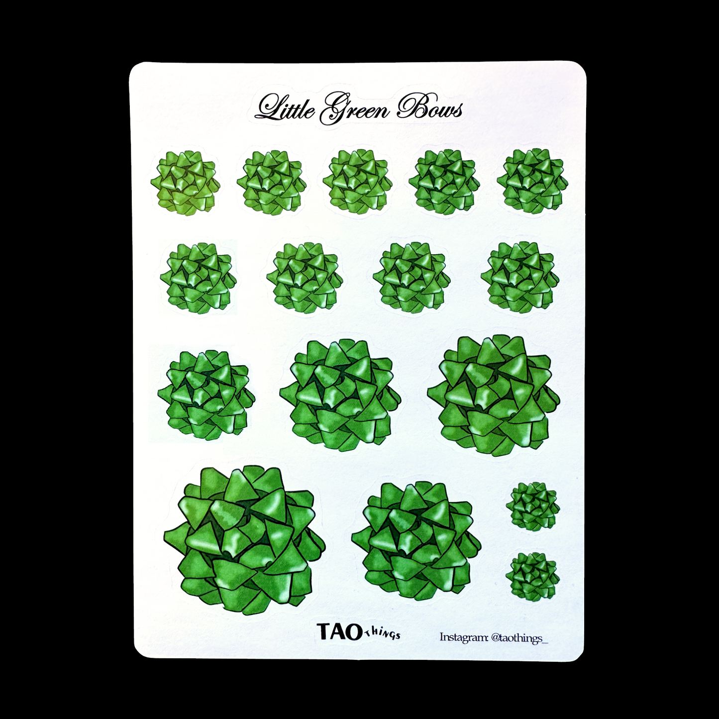 Tis the Season (Ribbons & Bows) - sticker sheets by TAOthings Studio