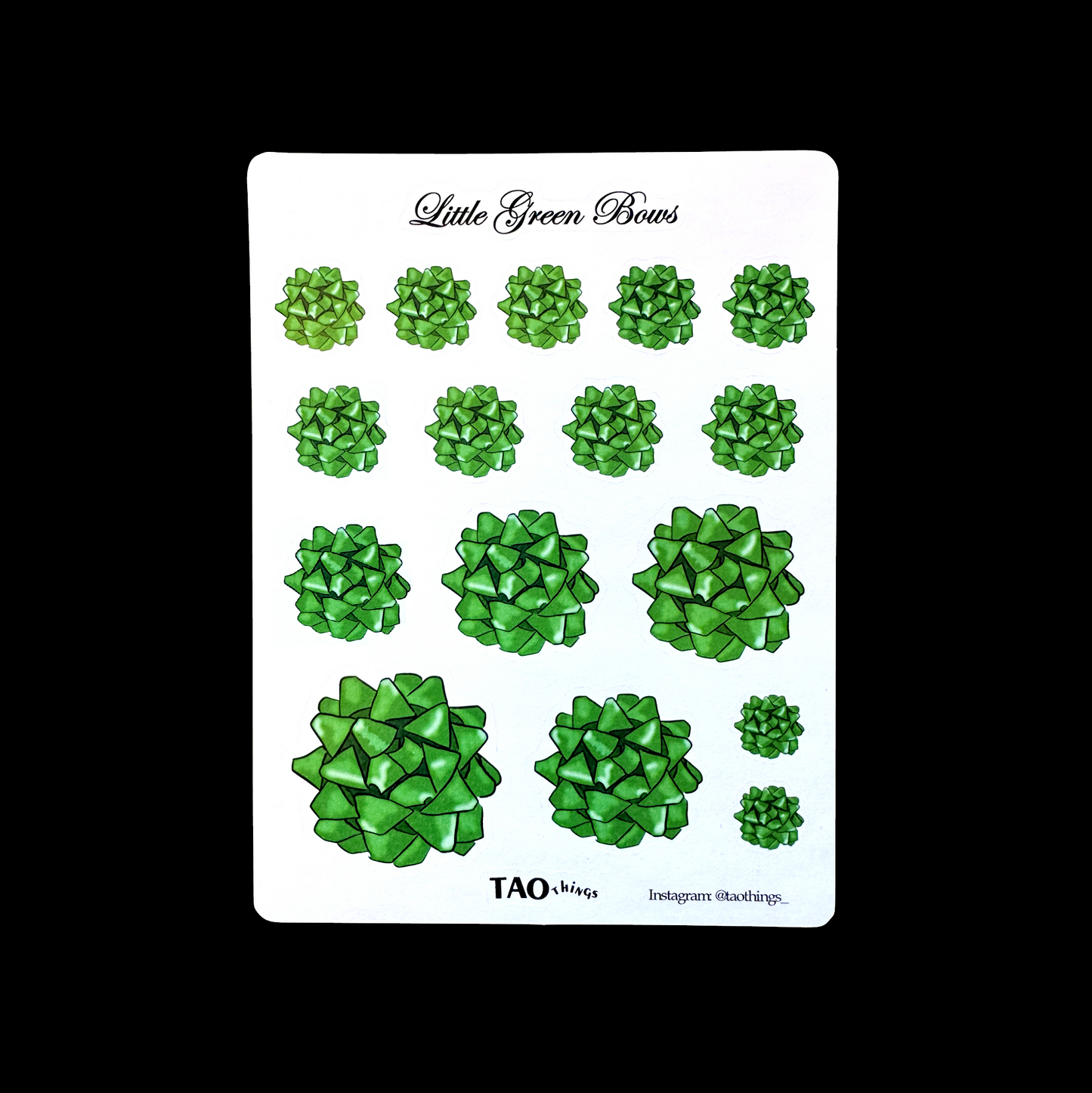 Tis the Season (Ribbons & Bows) - sticker sheets by TAOthings Studio