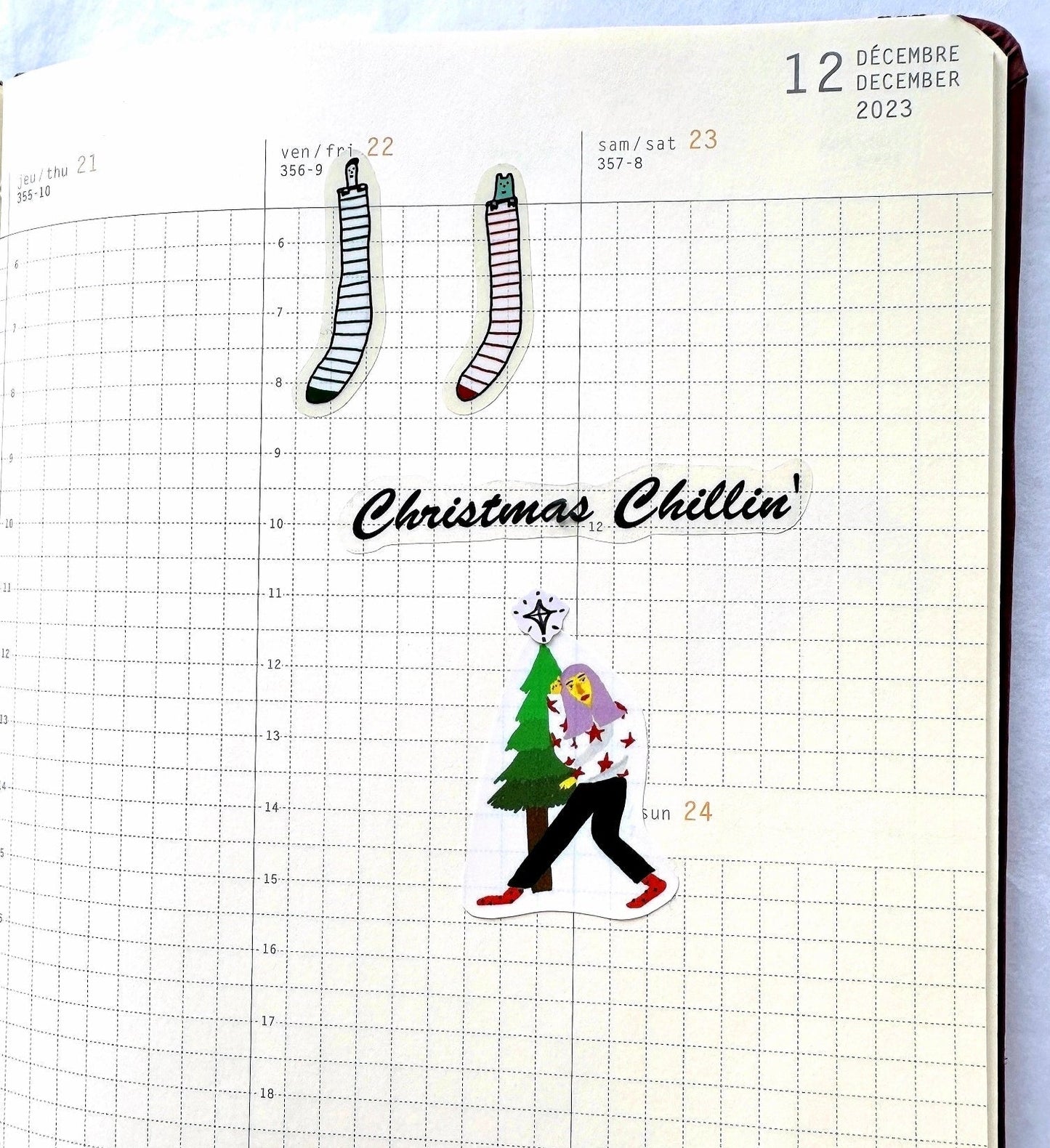 Christmas Chillin' - sticker sheet by TAOthings Comics