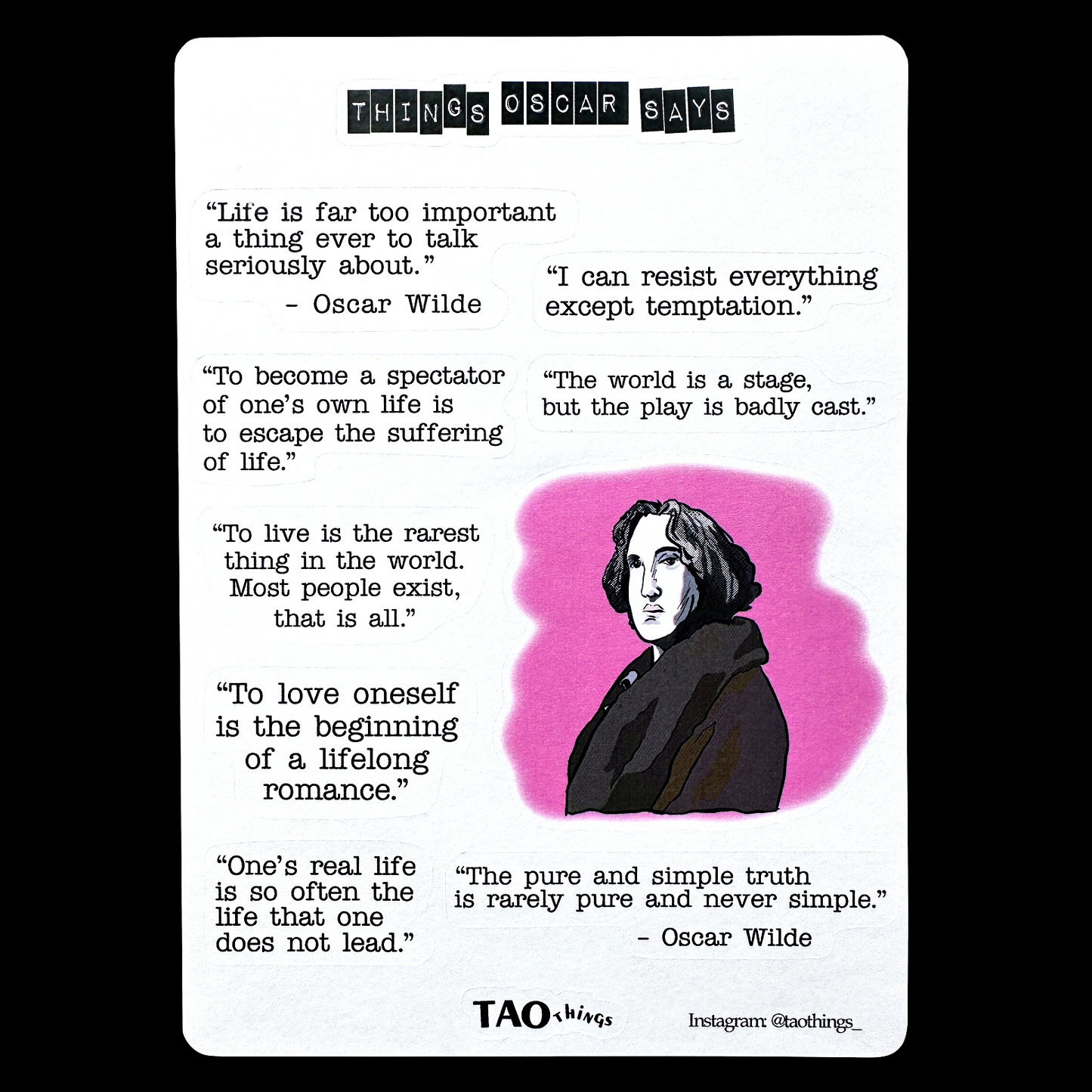 Wilde Wit - sticker sheet by TAOthings Studio