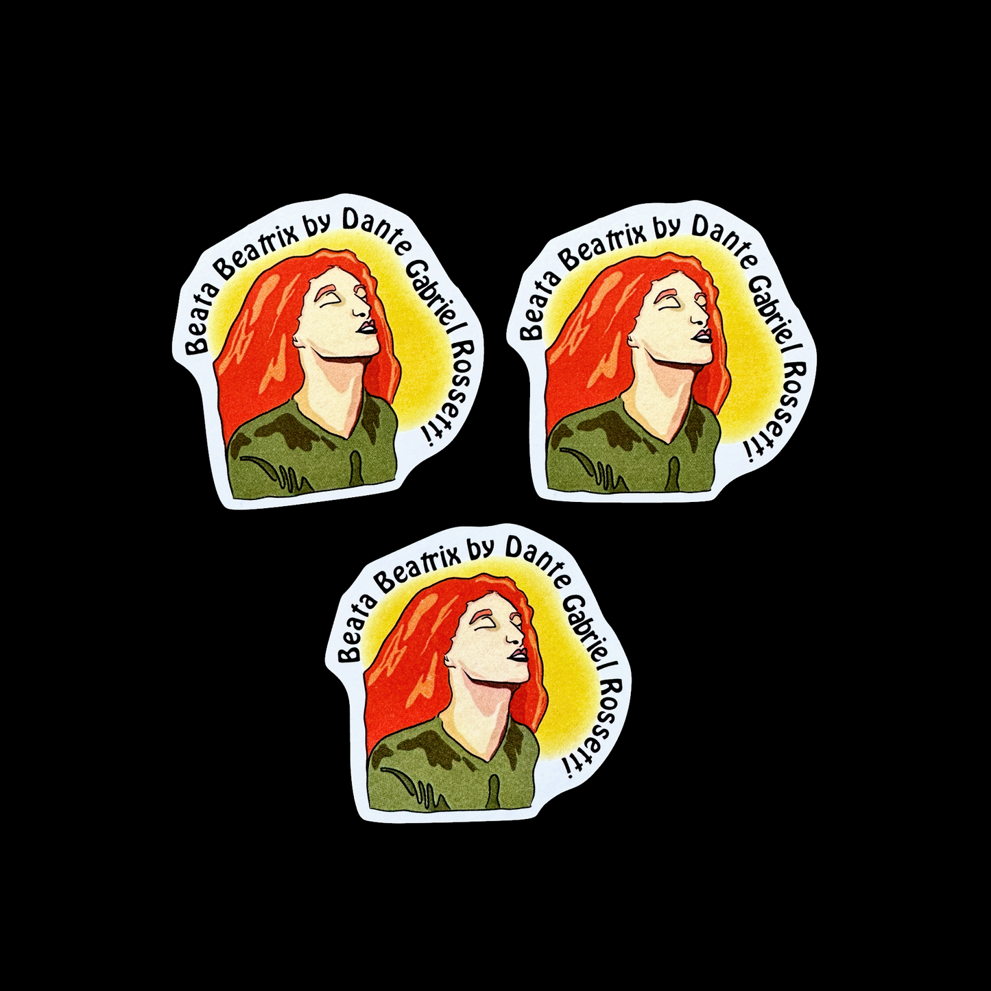 Pre-Raphaelite Lover - sticker sheet by TAOthings Studio