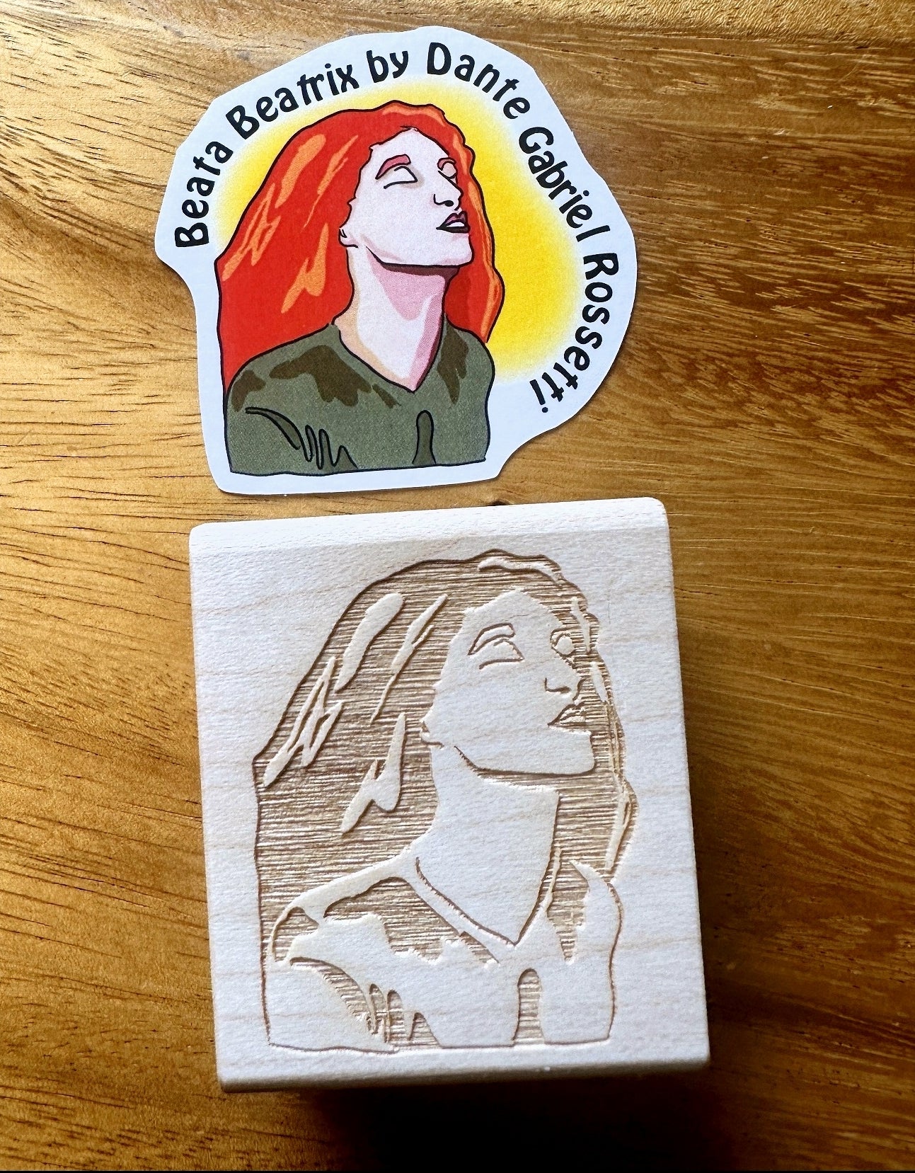 Pre-Raphaelite Lover - sticker sheet by TAOthings Studio