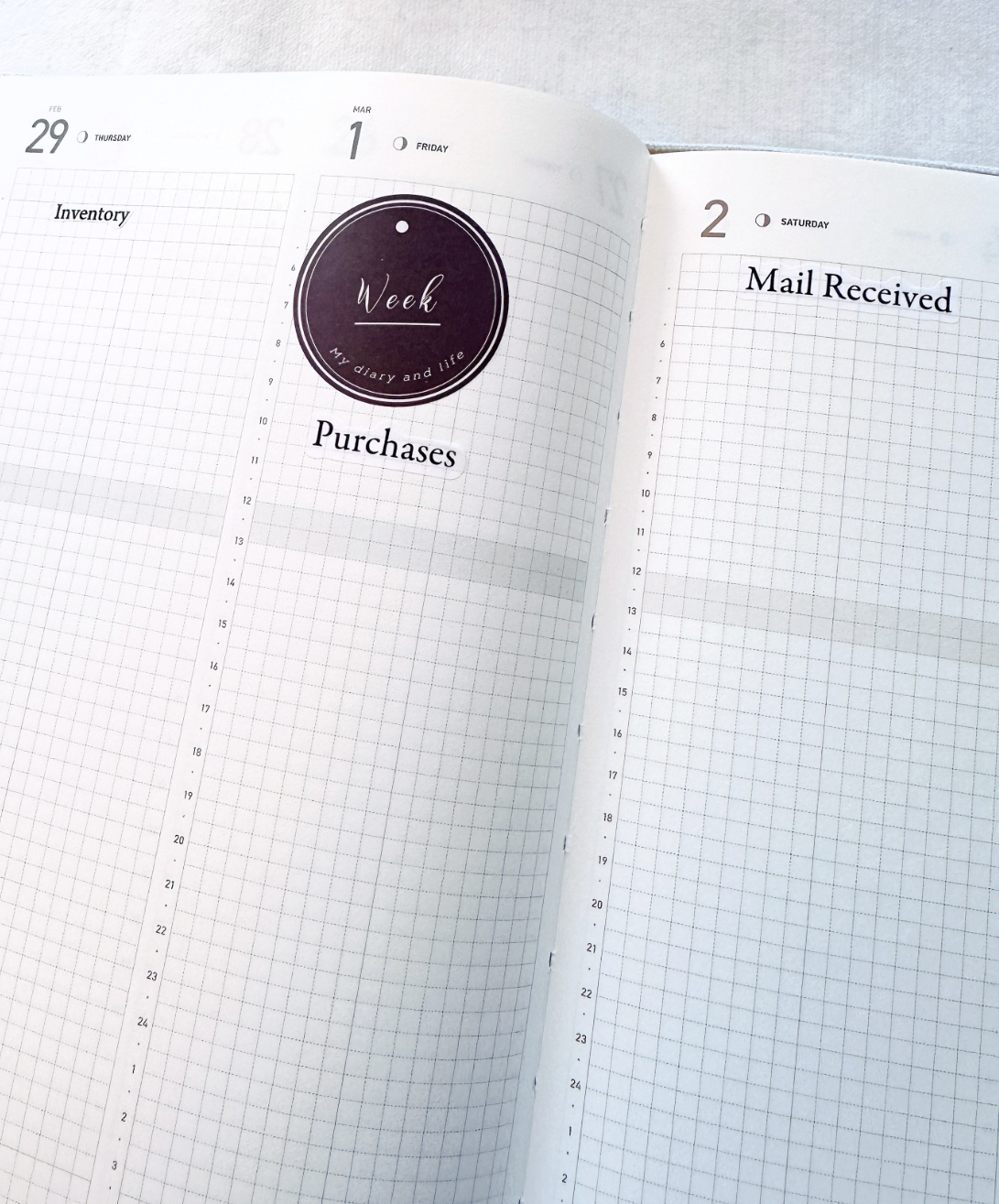 Stationery Log - sticker sheet by TAOthings Studio