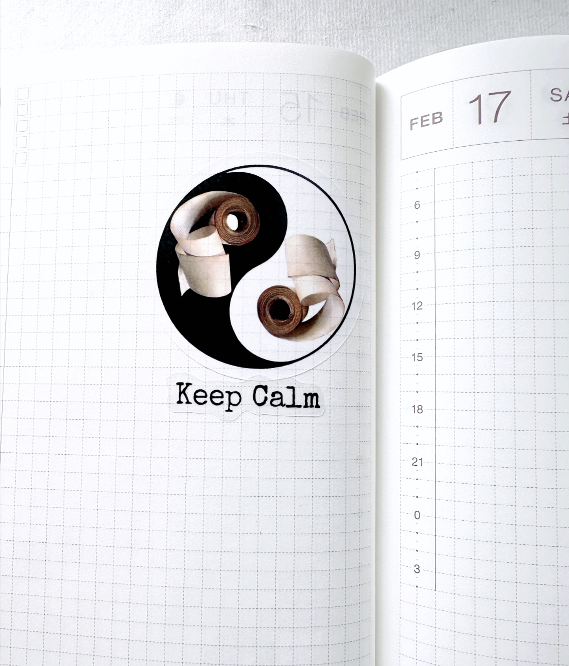 Keep Calm (Zen Goals) - mini sticker sheets by TAOthings Studio