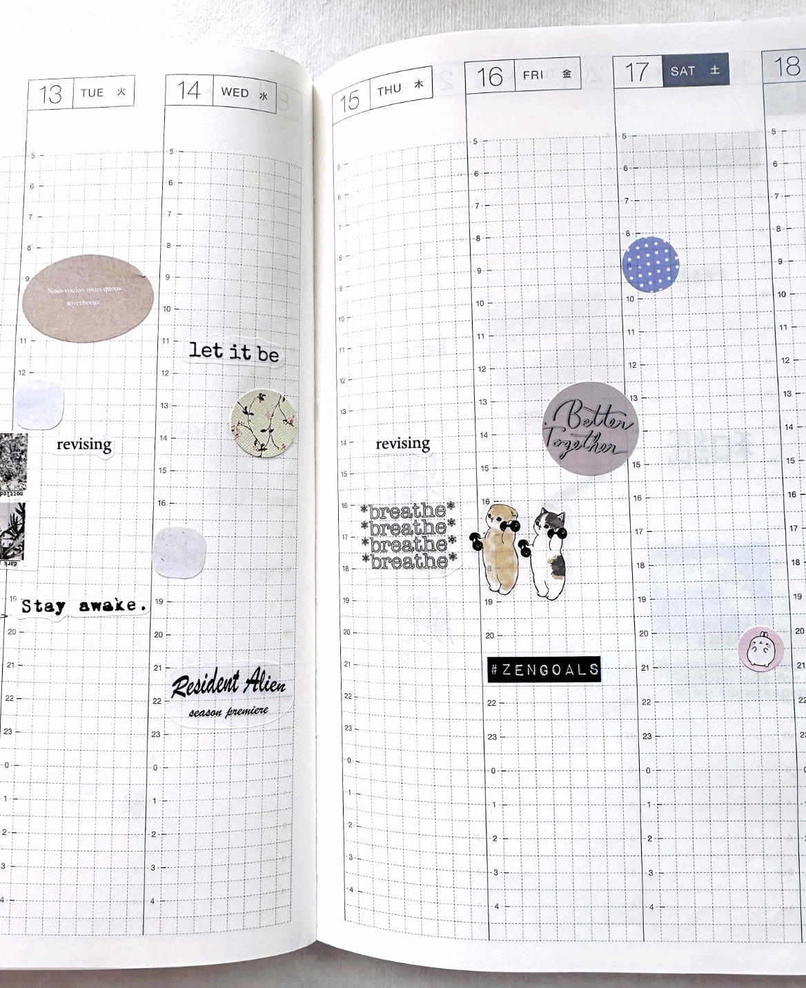 Keep Calm (Zen Goals) - mini sticker sheets by TAOthings Studio
