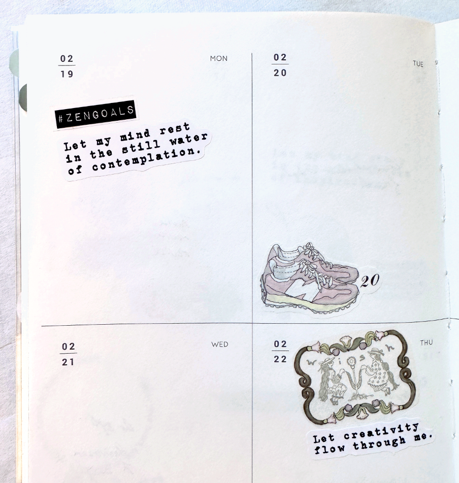 Keep Calm (Zen Goals) - mini sticker sheets by TAOthings Studio