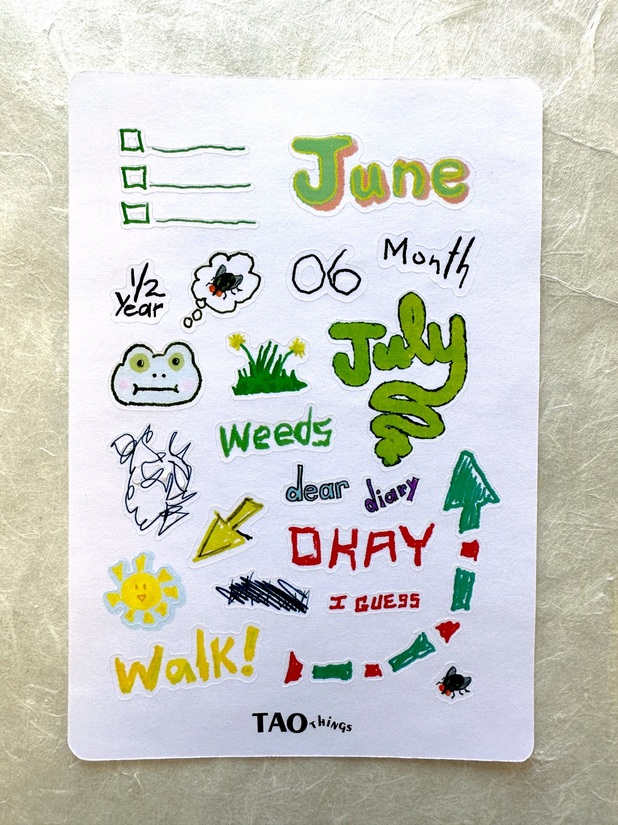 Messy Months - sticker sheets by TAOthings Studio