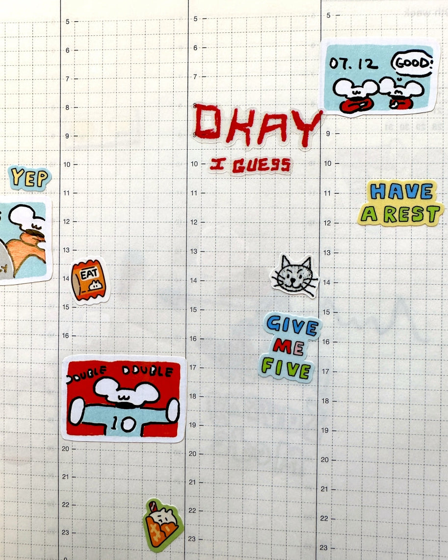 Messy Months - sticker sheets by TAOthings Studio