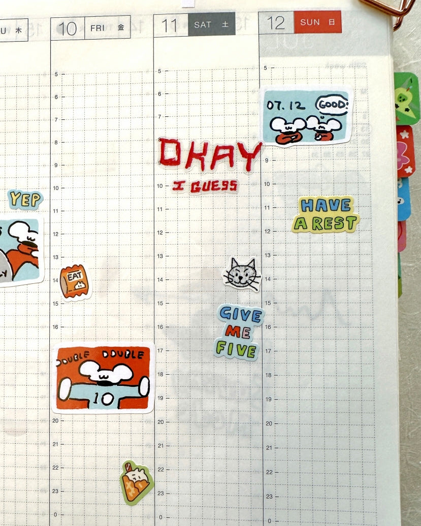 Messy Months - sticker sheets by TAOthings Studio