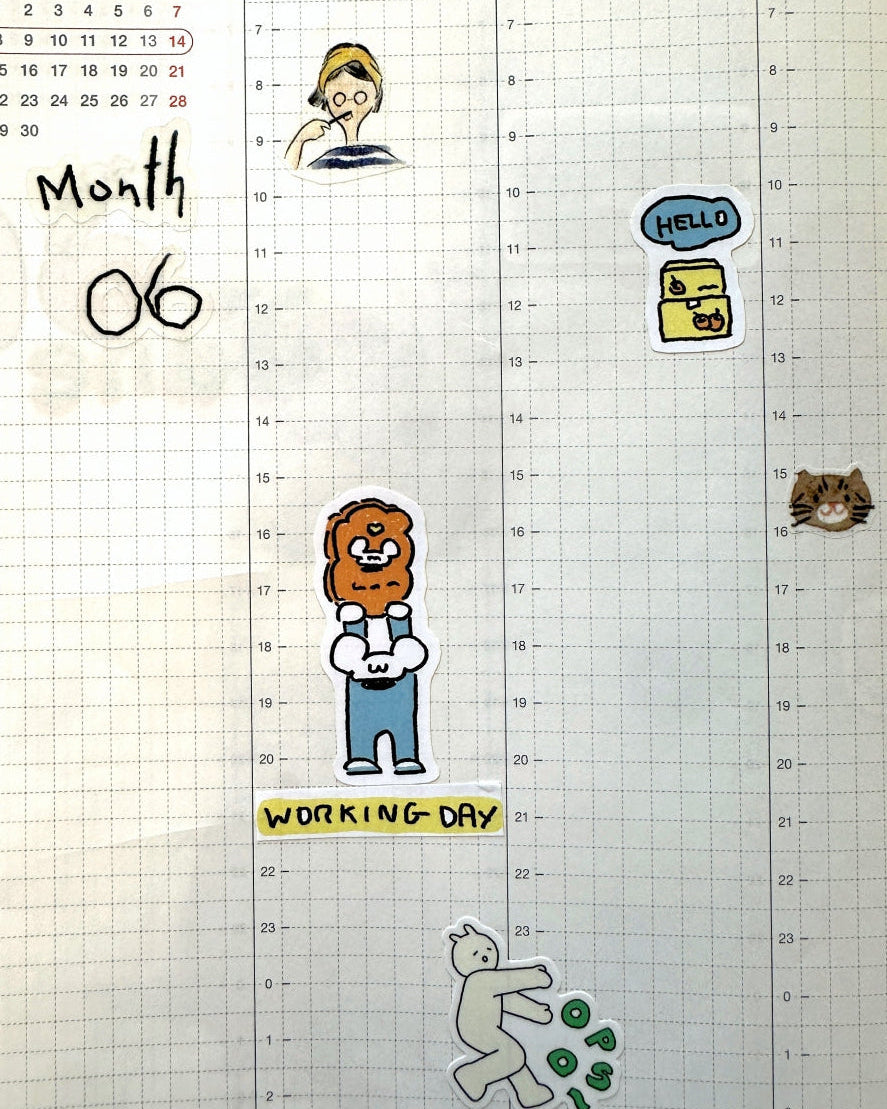 Messy Months - sticker sheets by TAOthings Studio