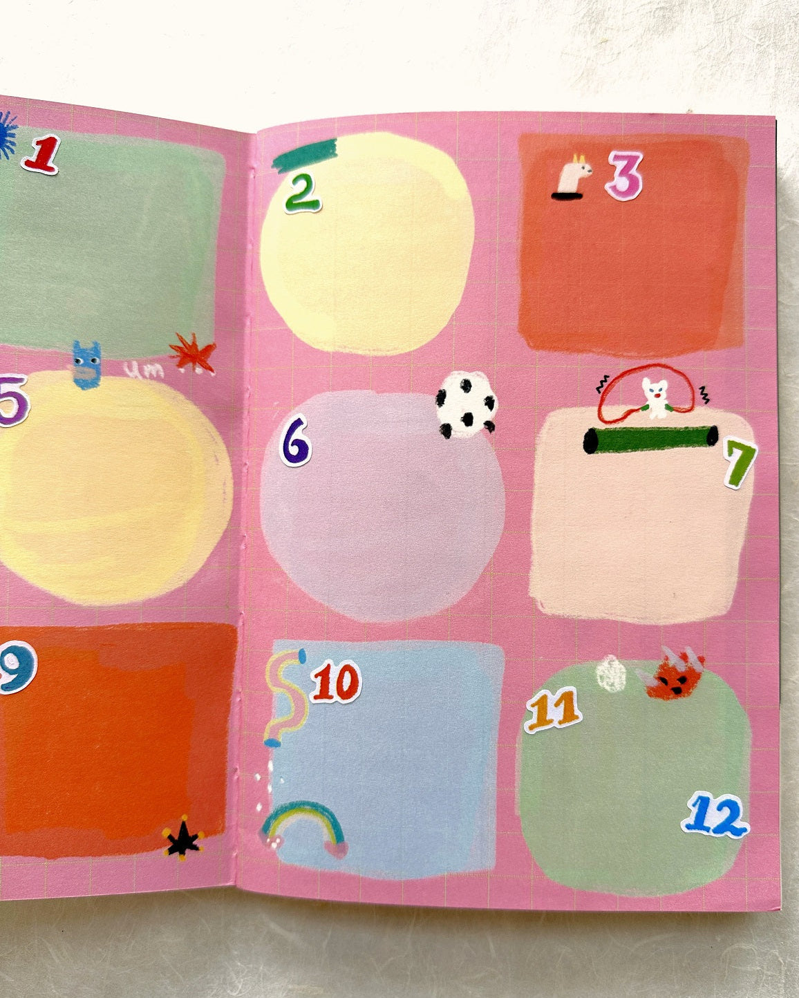 Crayon Numbers - sticker sheets (set of three) by TAOthings Studio