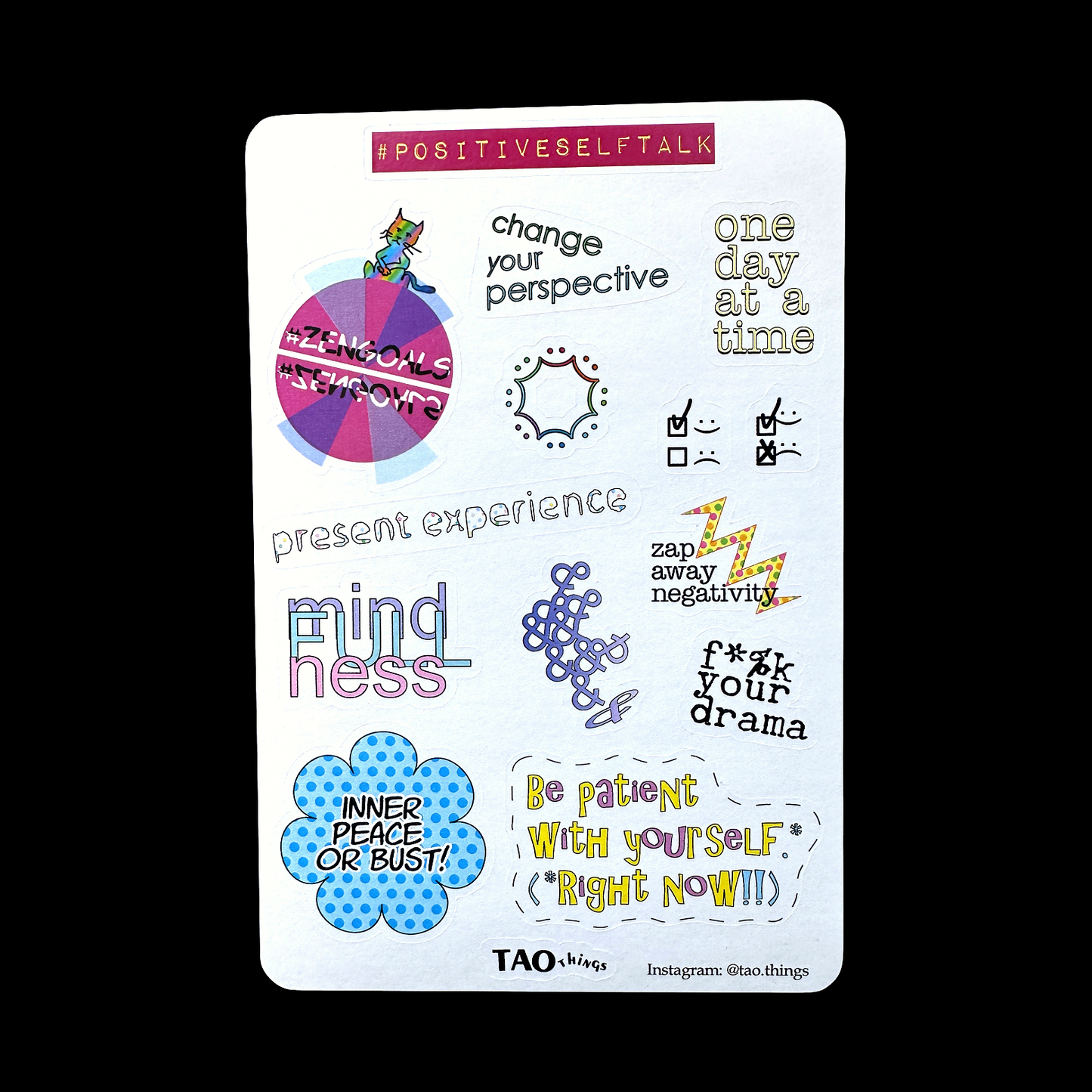 Positive Self-Talk - sticker series by TAOthings Studio