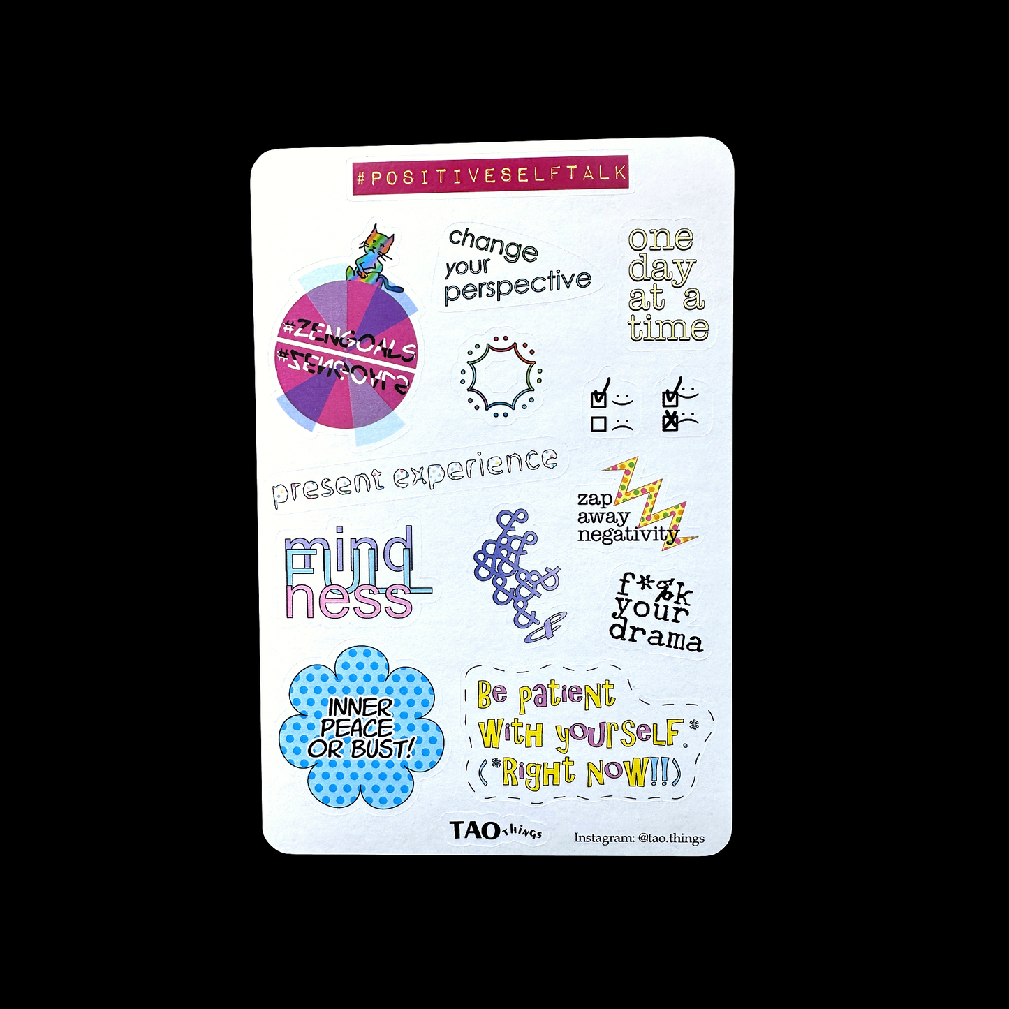 Positive Self-Talk - sticker series by TAOthings Studio