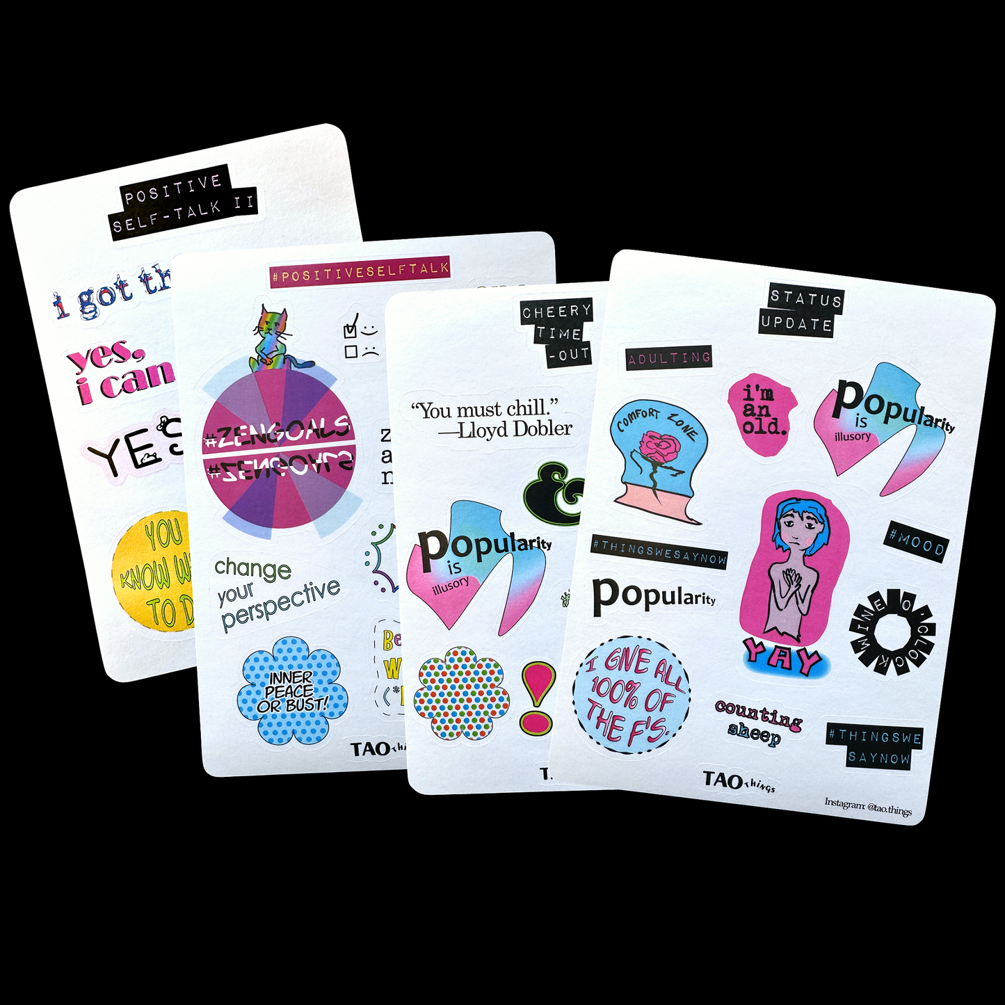Positive Self-Talk - sticker series by TAOthings Studio