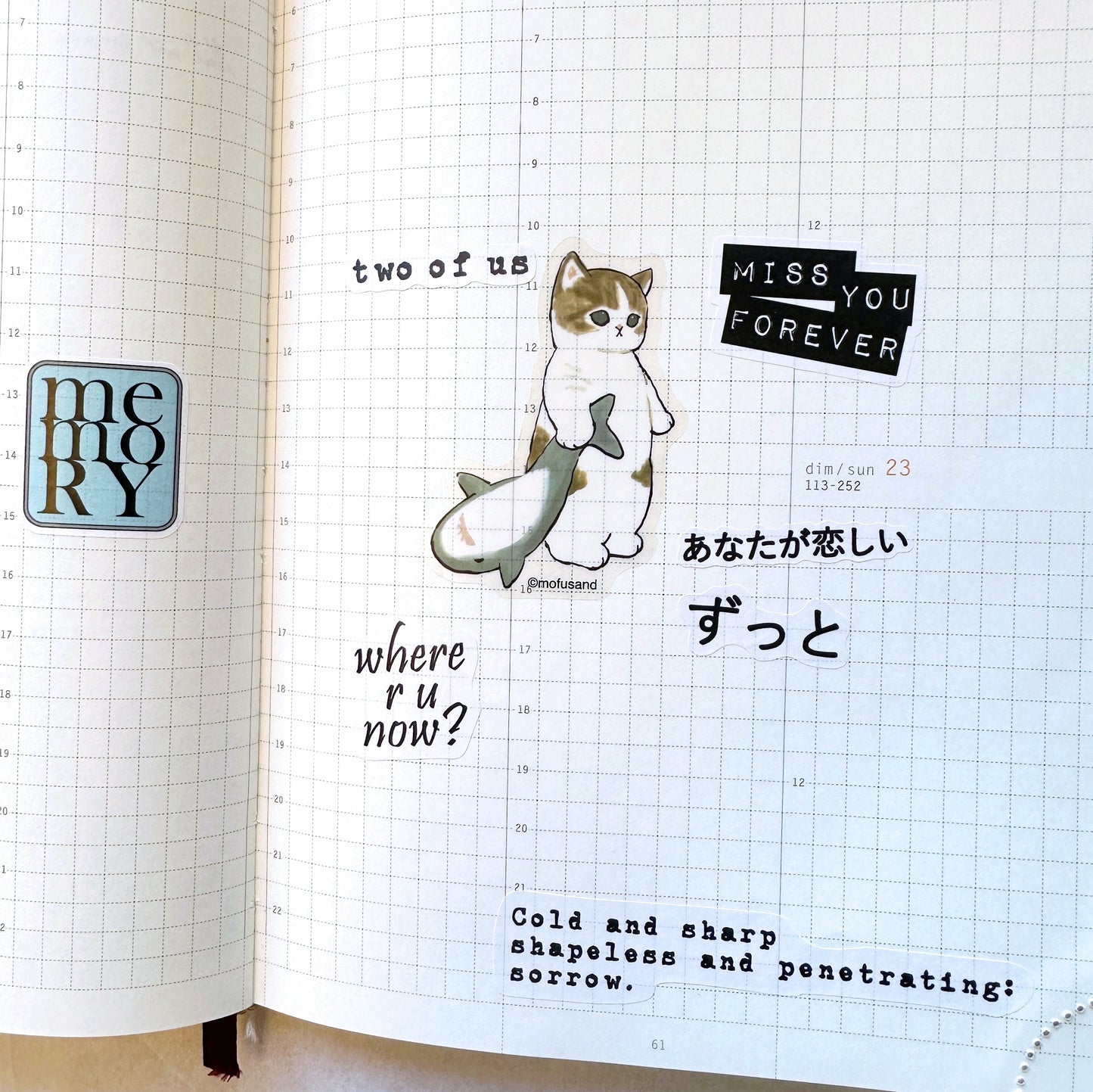 Miss You Forever - sticker sheet by TAOthings Studio